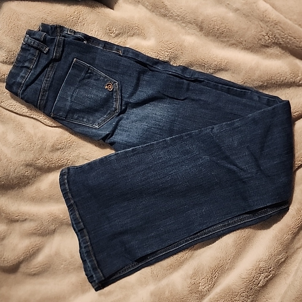 Dark wash flare jeans